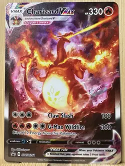 Pokemon TCG Charizard VMAX SWSH261 Sword & Shield Promo Holo Card NM/M Condition - Image 2