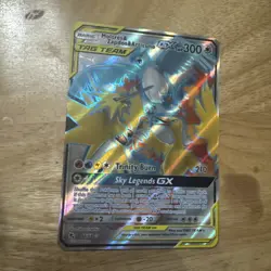 Pokemon GX Tag Team Full Art Moltres, Zapdos Articuno Card 66/68 SM Hidden Fates - Image 1