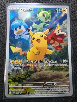 Pikachu SVP027 NM - Holo - 2023 TCG Pokemon Scarlet & Violet Promo Card - Image 1