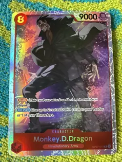 Monkey D Dragon OP07-015 One Piece Card Game TCG Super Rare SR English - Image 1