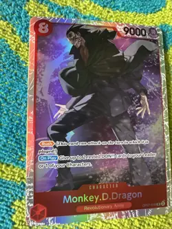 Monkey D Dragon OP07-015 One Piece Card Game TCG Super Rare SR English - Image 2