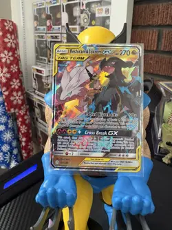 Pokemon TCG Sun & Moon Cosmic Eclipse Reshiram & Zekrom GX Tag Team Card 157/236 - Image 1
