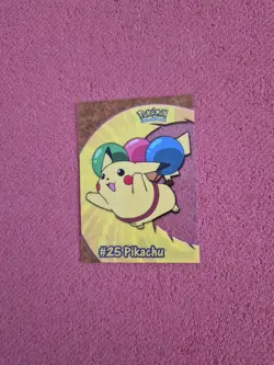 Pikachu Topps Clear Card #25 - Pokemon Topps 2000 TV Animation NM - Image 1