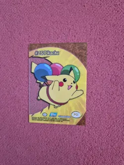Pikachu Topps Clear Card #25 - Pokemon Topps 2000 TV Animation NM - Image 2