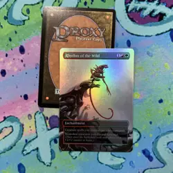 Rhythm Of The Wild Full Art Foil Mtg Play Test Card Alien Xenomorph - Image 1