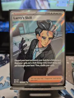 Larry's Skill Full Art Trainer Prismatic Evolutions 139/131 Pokemon TCG Card - Image 1