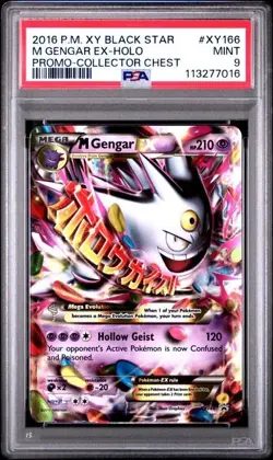 PSA 9 M Gengar EX XY166 Shiny Black Star Promo Pokemon Card🔥SHIPS ASAP - Image 1