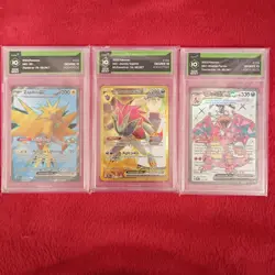 pokemon 3 card lot slabs - Image 1