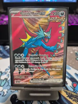 Pokemon TCG Roaring Moon EX Paradox Rift Holo Ultra Rare Card 229/182 - Image 1
