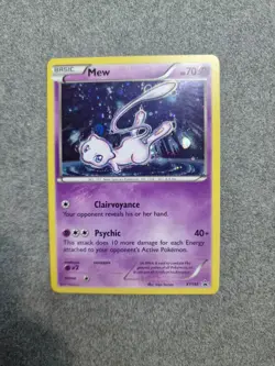 Pokemon Mew XY192 Black Star Promo Pokemon TCG Card 2017 Holo Cosmos Legendary - Image 1