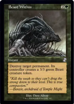 Beast Within RETRO FRAME Time Spiral Remastered Magic MTG NM - Image 1