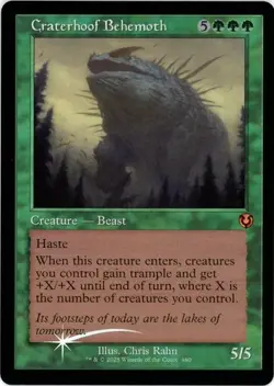 (Foil) MTG Craterhoof Behemoth (Retro Frame) M Innistrad Remastered 480 NM - Image 1
