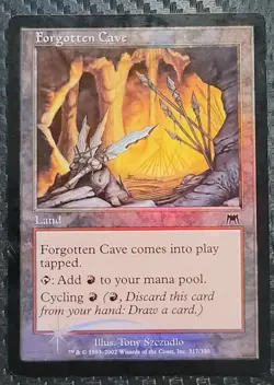 Forgotten Cave Foil LP Onslaught MTG - Image 1