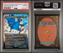 PSA 10 Magic the Gathering Traveling Chocobo Neon Ink Blue 551cFinal Fantasy - Image 3
