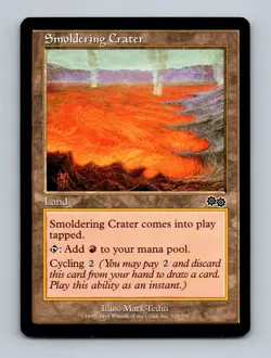 Smoldering Crater Urza's Saga Non-Foil MTG LP - Image 1