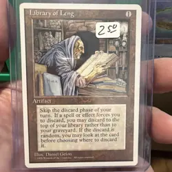 Library of Leng MTG 4th Edition Near Mint/Mint (NM/NM) - Image 1