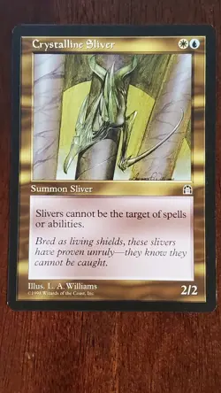 Crystaline Sliver Stronghold EX/LP 127/143 MTG Magic the Gathering Creature UC - Image 1