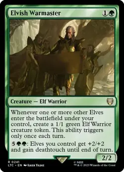 MTG - ELVISH WARMASTER - Lord of the Rings Commander - Image 1
