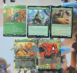 MTG Marvel Radioactive Spider 212 foil, Arachnogenesis 31, spider-ham peter +++ - Image 1