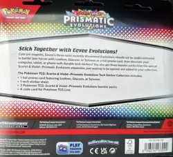 Brand New Tech Sticker Collection Prismatic Evolutions Pokemon Trading Card Game - Image 2