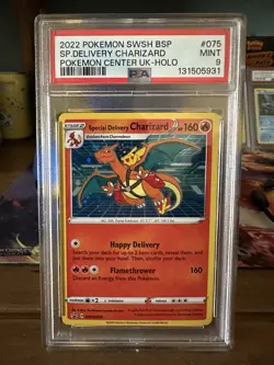 Pokemon Special Delivery Charizard SWSH075 PSA 9 - Image 1