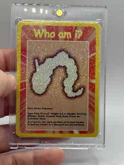 2004 Pokemon Funskool Who am IU Foil Onix #095 India HTF pack fresh - Image 2