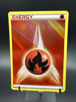 Pokemon Fire Energy Red 2013 Card Holo - Image 1
