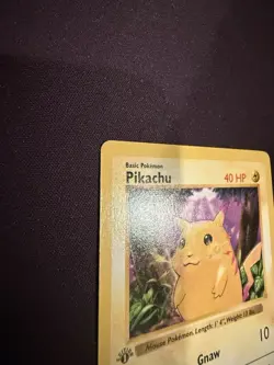 Pokemon Pikachu 1st Edition Base Set Shadowless Yellow Cheeks NM EXCELLENT! - Image 3