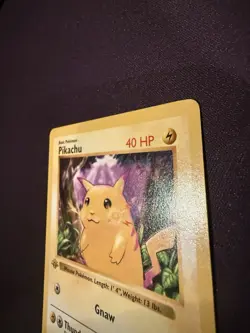 Pokemon Pikachu 1st Edition Base Set Shadowless Yellow Cheeks NM EXCELLENT! - Image 4