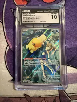 CGC 10 2025 Pokemon English Misty’s Psyduck Destined Rivals 193/182 - Image 1