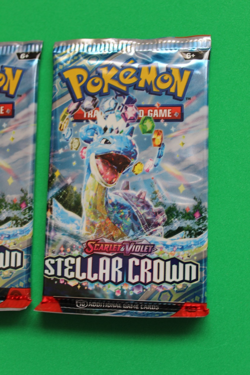 POKEMON SCARLET & VIOLET STELLAR CROWN 2 BOOSTER PACKS SEALED - Image 3