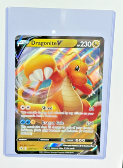 Pokemon TCG DRAGONITE V Oversized Jumbo Black Star Promo #SWSH154 - Image 1