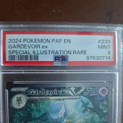 2024 Pokemon Paldean Fates En Gardevoir Ex Special Illustration Rare #233 PSA 9 - Image 2