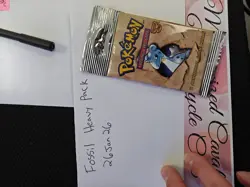 Pokemon Fossil Heavy Booster Pack Lapras Sealed Vintage English TCG - Image 3
