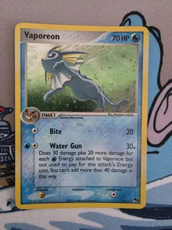 Pokemon VAPOREON 6/17 (Holo Rare) POP Series 3 - Image 1