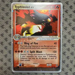 Pokemon TCG Typhlosion EX 99/100 EX Sandstorm Ultra Rare 2003 NM - Image 1