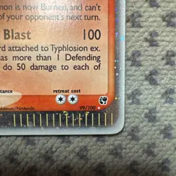 Pokemon TCG Typhlosion EX 99/100 EX Sandstorm Ultra Rare 2003 NM - Image 5