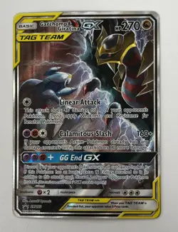 Pokemon Garchomp & Giratina GX SM193 Tag Team Black Star Promo Holo - Image 1