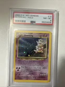 Pokemon PSA 8 Slowking 14/111 Neo Genesis Holo - Image 1