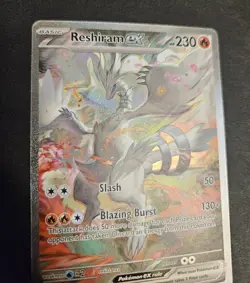 Reshiram ex 166/086 Sv:White Flare Holo Special Illustration Rare SIR Pokemon NM - Image 4