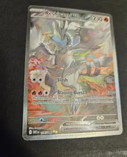 Reshiram ex 166/086 Sv:White Flare Holo Special Illustration Rare SIR Pokemon NM - Image 5