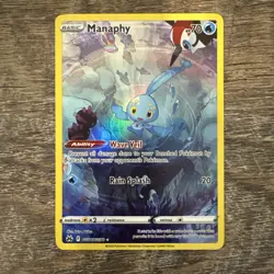 Pokemon TCG Manaphy GG06/GG70 Crown Zenith: Galarian Gallery Full Art Holo - Image 1