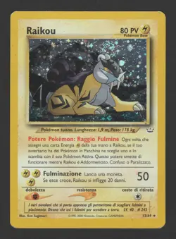 Raikou Holo Neo Revelation 13/64 ITA - Carta Pokemon Rara Olografica - Image 1