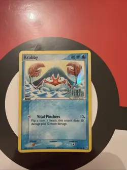 Pokemon TCG Krabby EX Crystal Guardians 54/100 Reverse Holo Common - Image 1