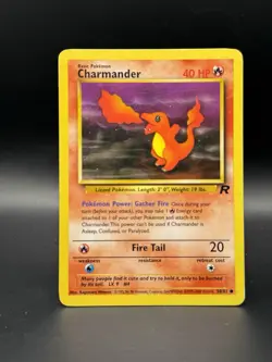 Charmander 50/82 Team Rocket Set Pokemon Card Moderately Played - Image 1