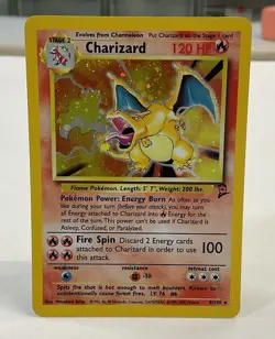Vintage Pokemon TCG Charizard Base Set 4/130 Holo Card 1999-2000 RARE! - Image 1