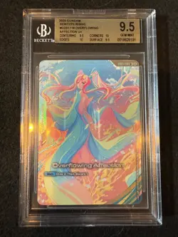 2025 GUNDAM CARD GAME OVERFLOWING AFFECTION GD01-118 U+ BGS 9.5 - Image 1