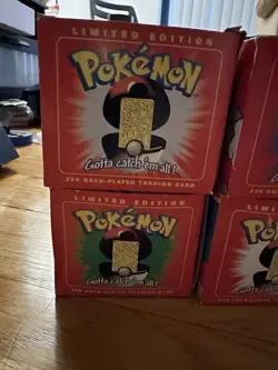 Pokemon 23k Burger King Gold Plated Trading Card Set Red Box Lot Of 6 SEE BELOW - Image 2