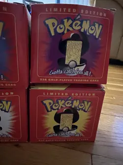 Pokemon 23k Burger King Gold Plated Trading Card Set Red Box Lot Of 6 SEE BELOW - Image 4
