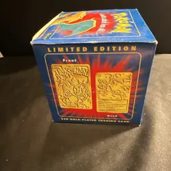 Pokemon Charizard Trading Card 23k Gold Plated 1999 Burger King New In Box - Image 5